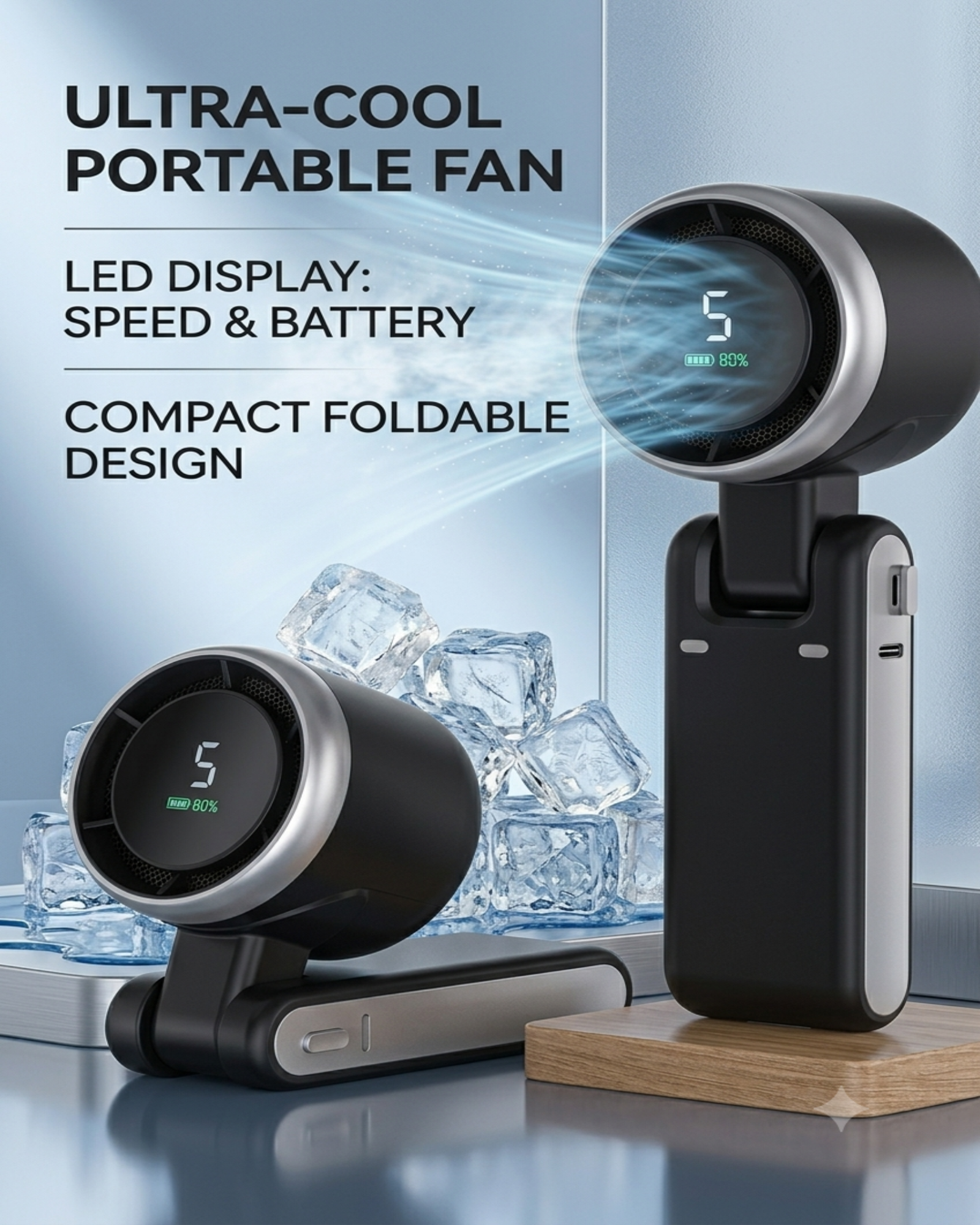 Portable Handheld Folding Fan